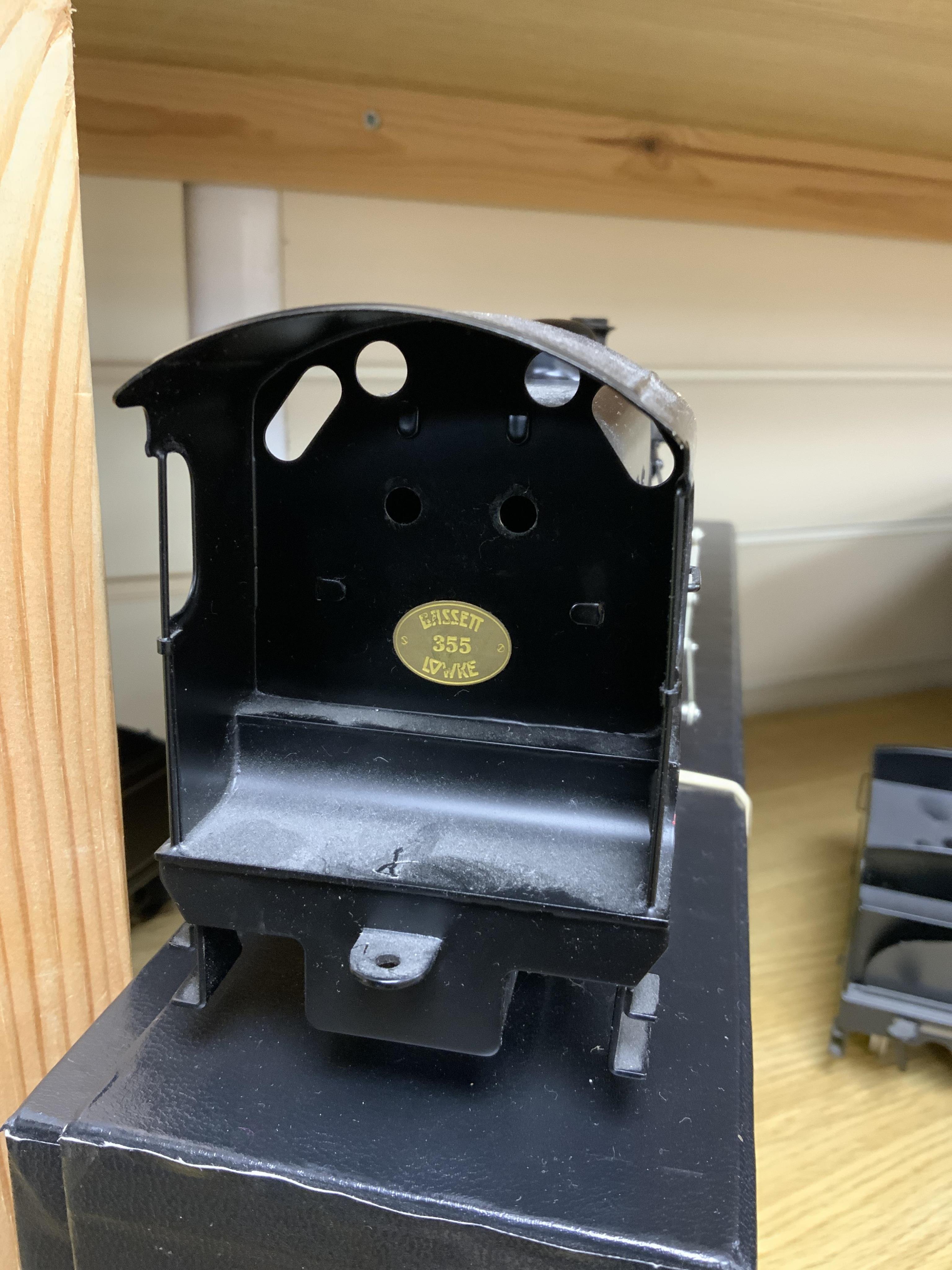 A boxed Bassett-Lowke by Corgi 0 gauge tinplate BR N class 2-6-0 tender locomotive, 31407, intended for two or three rail running (the pick ups for the centre rail and switch in the cab have been removed), (BL99004)